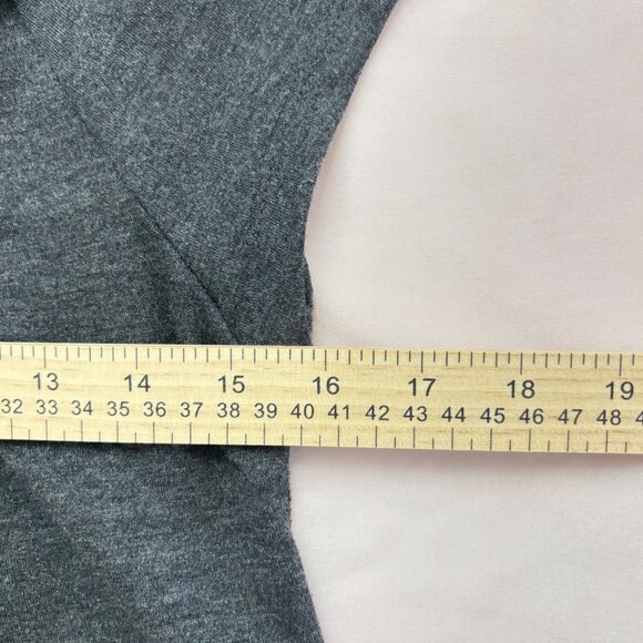 Jones Wear Knit Short Sleeve Pleated Shift Dress - Charcoal - Size Petite S - Picture 4 of 9